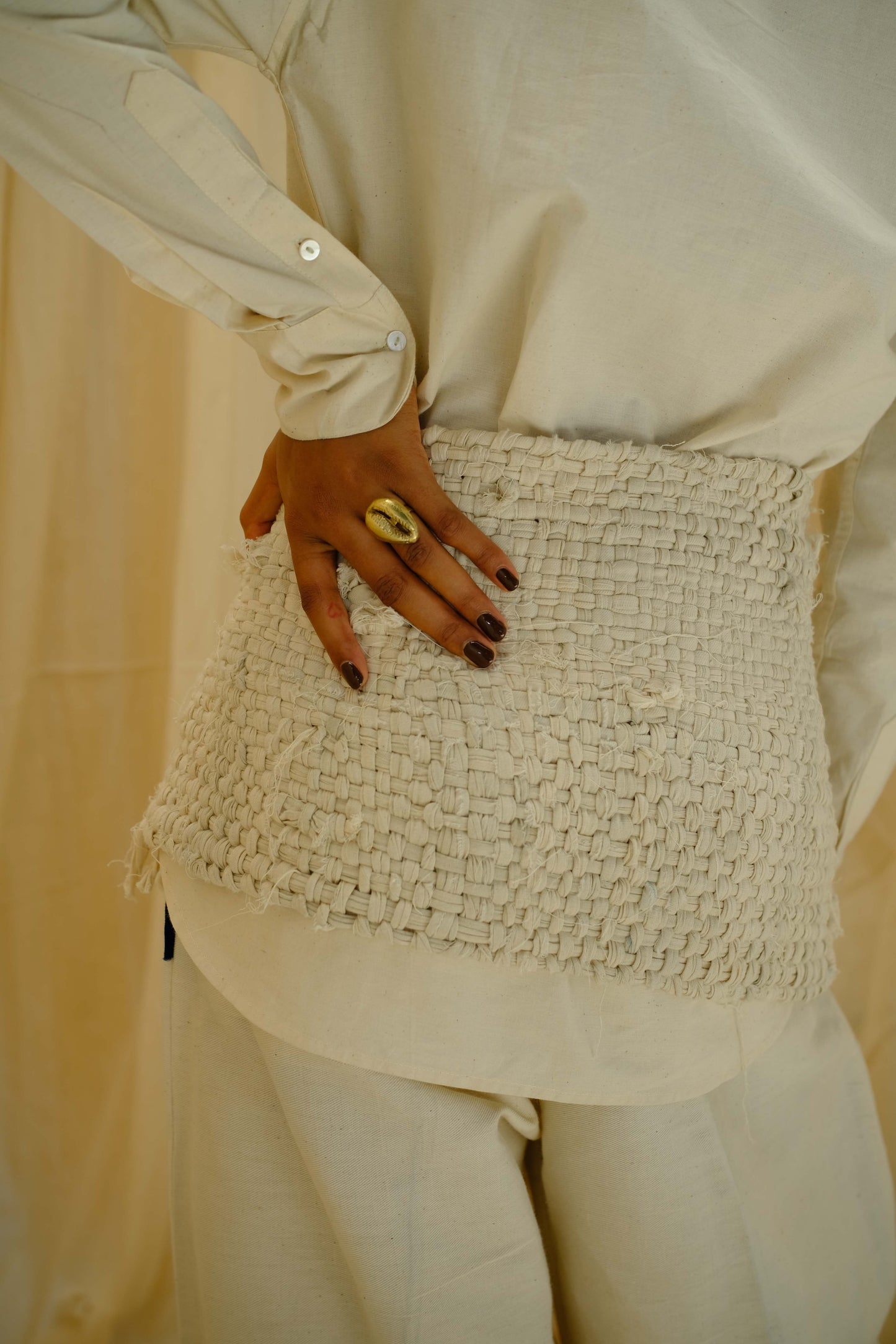 Woven Skirt - Ivory