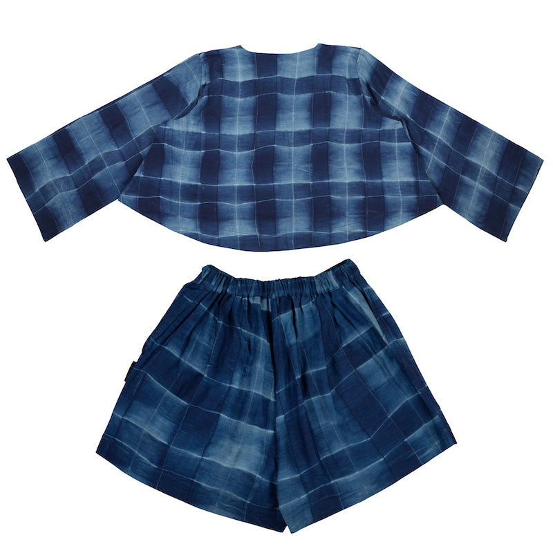 Flare Lounge Shorts Set - Checkerbox