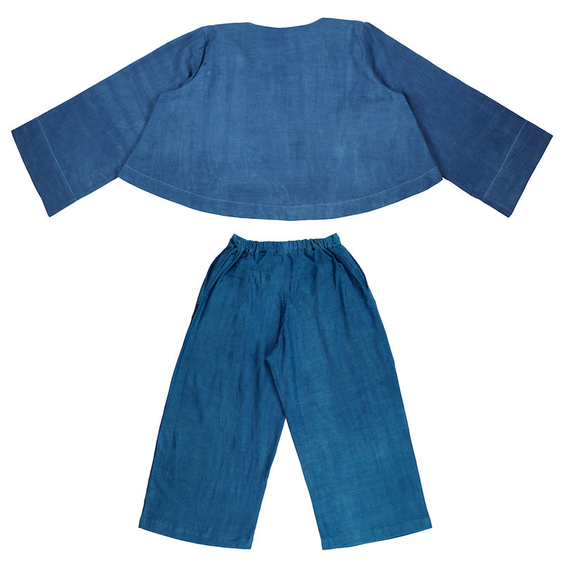 Flare Lounge Trousers Set - Sky Blue