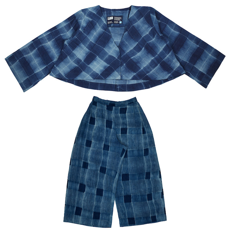 Flare Lounge Trousers Set - Checkerbox