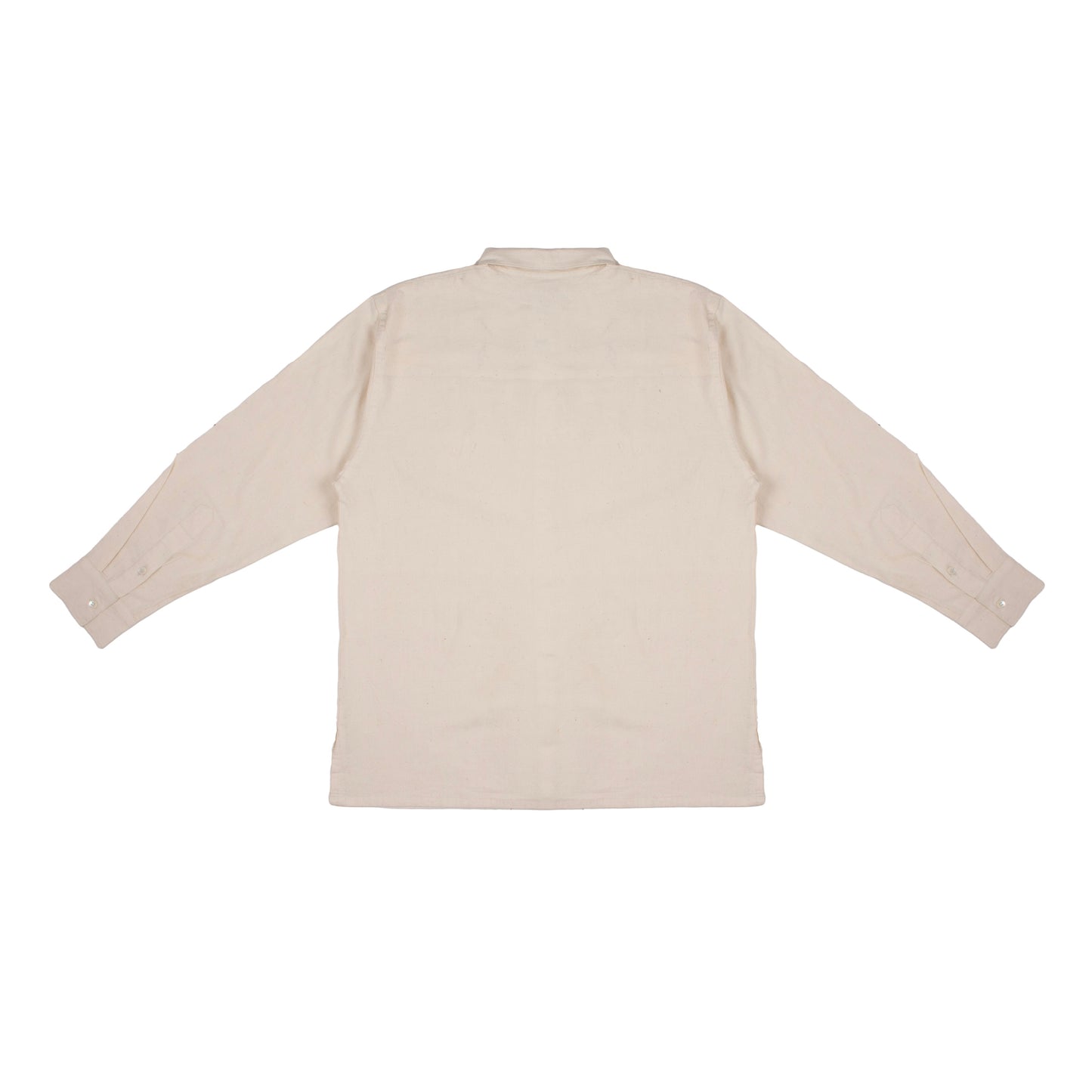 Collared Long Sleeve Shirt - Ivory