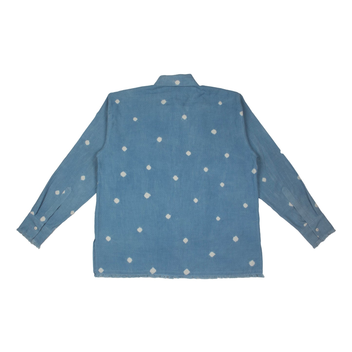 Ajasa Long Sleeve Shirt - Sky Blue Polka Dot