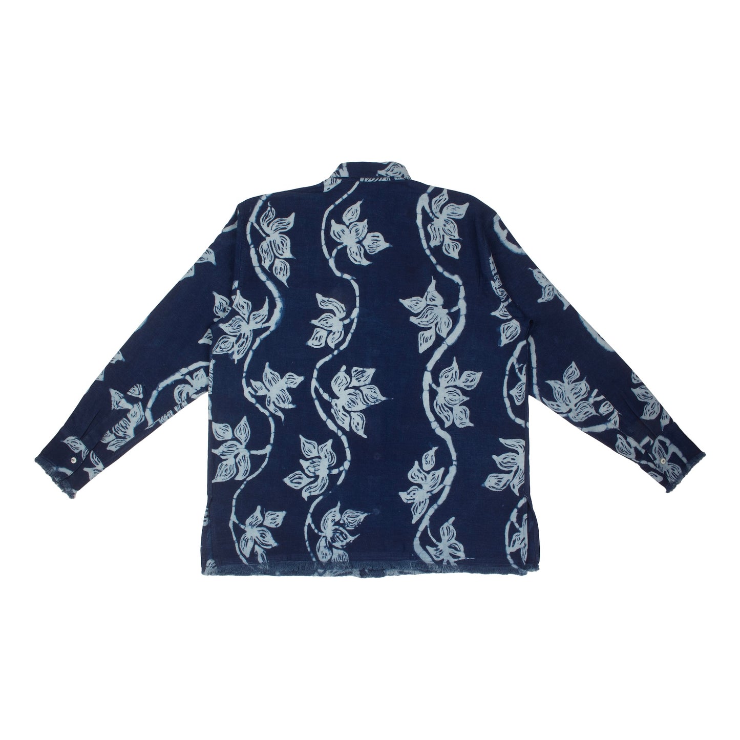 Ajasa Long Sleeve Shirt - Indigo Galactic Stem