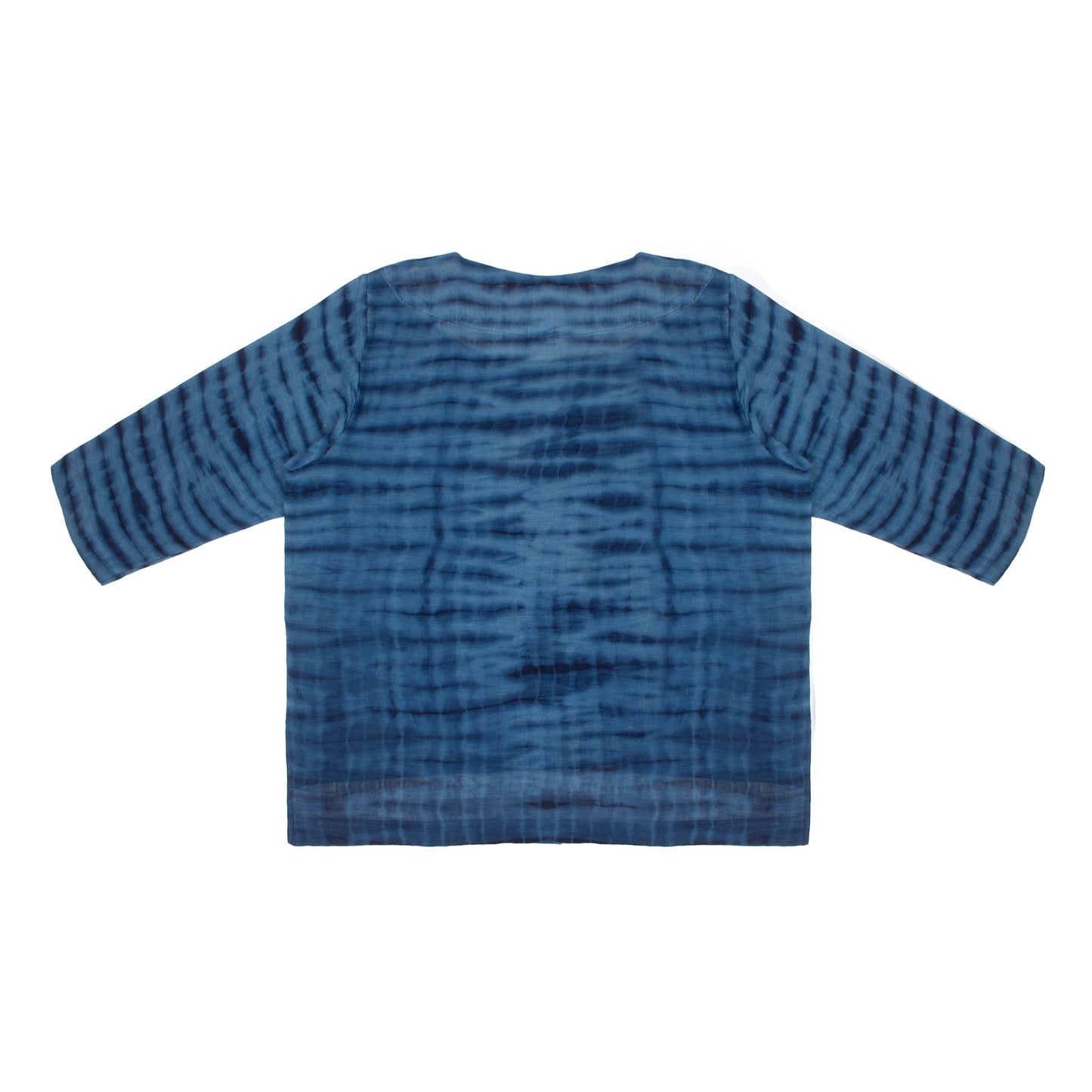Lekki Boatneck Top - Indigo Pinstripe