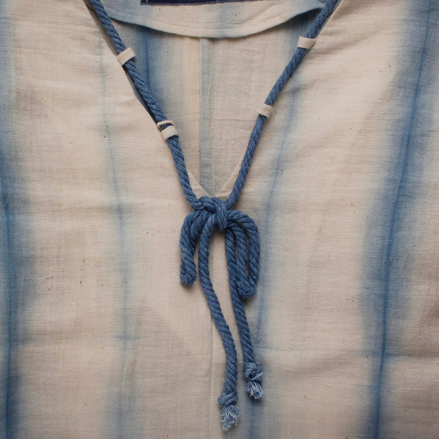 Kaftan Dress - Light Blue Striped