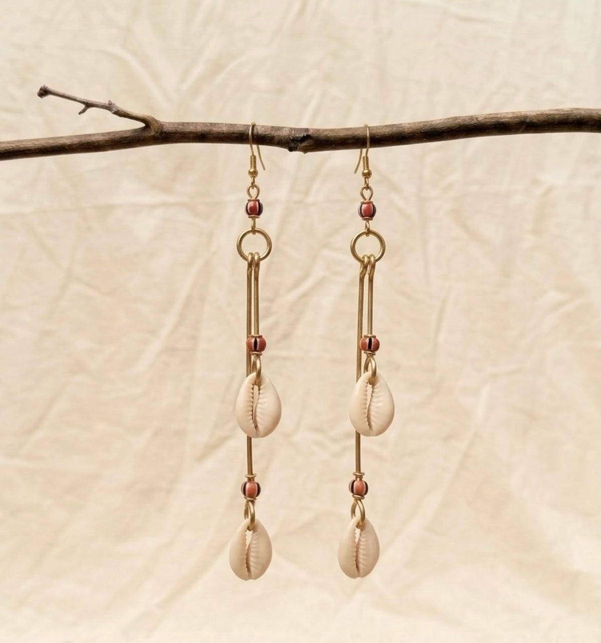 Amani Cowry Earrings