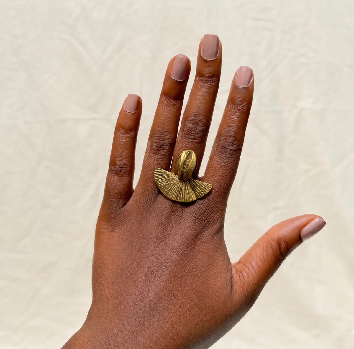 Cowry Fan Ring