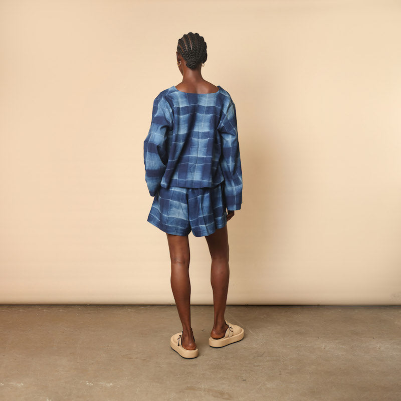 Flare Lounge Shorts Set - Checkerbox