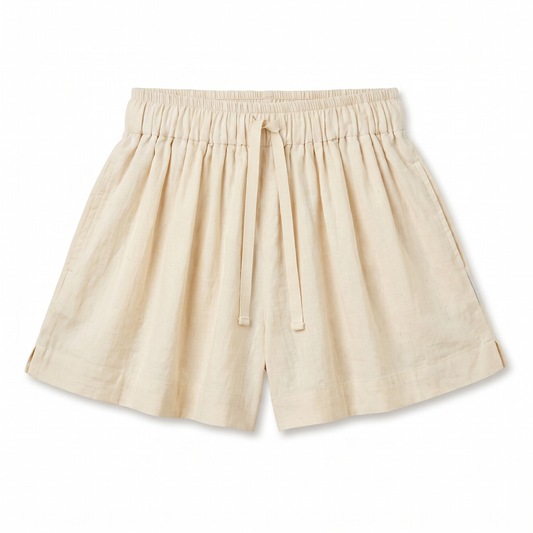 Boxy Lounge Shorts - Ivory