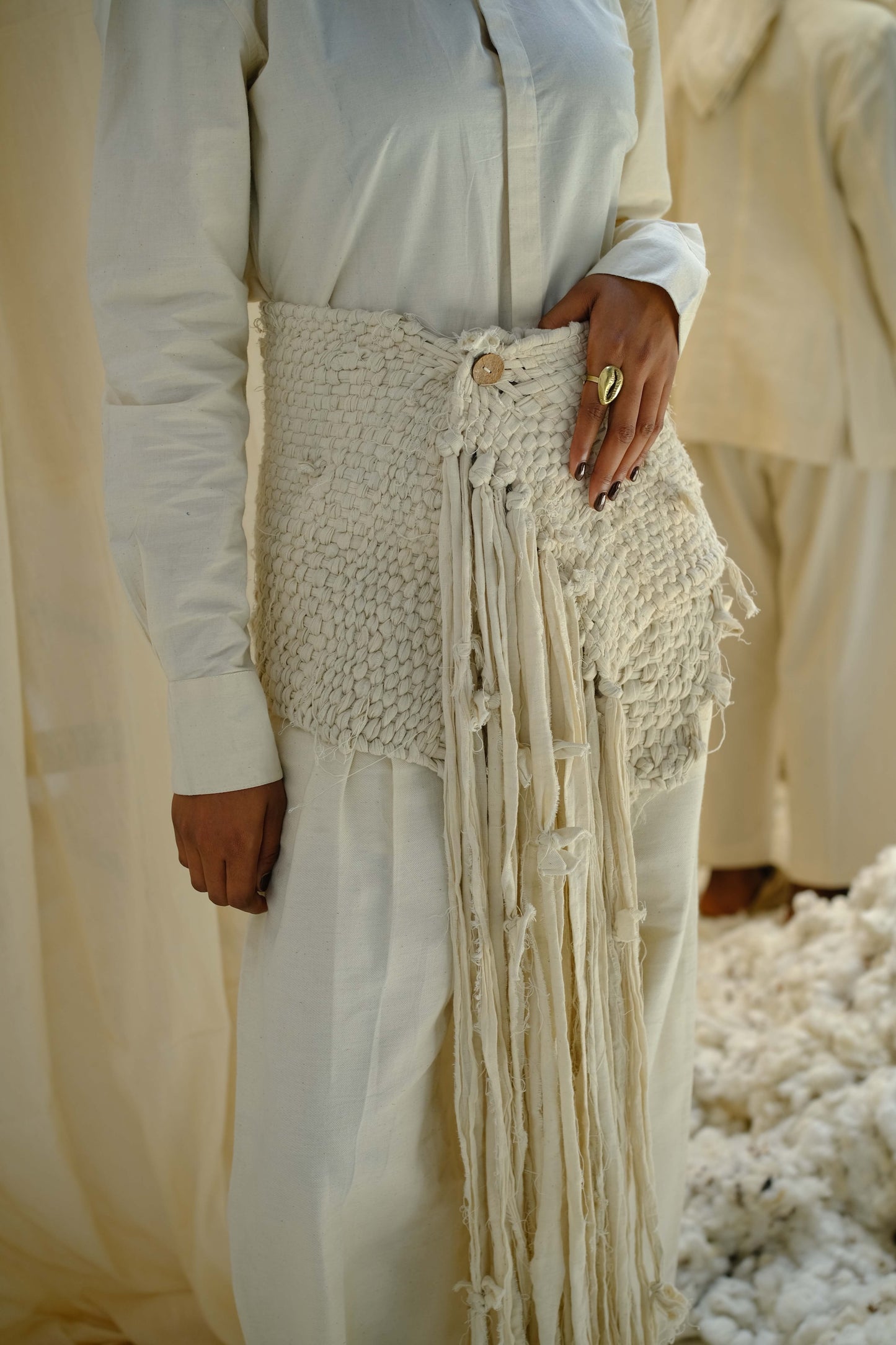 Woven Skirt - Ivory