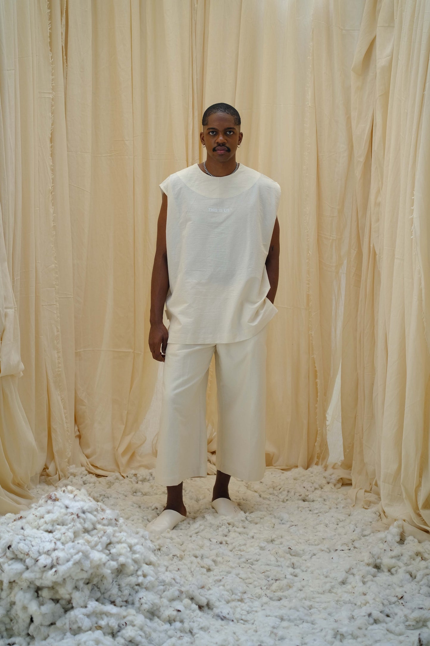 Uniform wear Culottes - Ivory