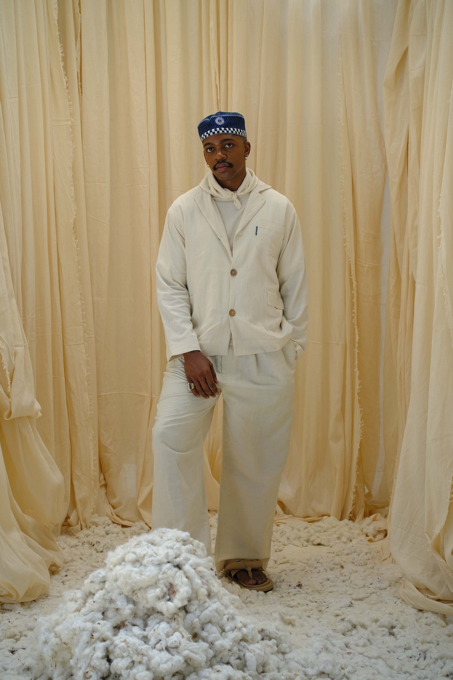 Relaxed Tailored Jacket - Ivory