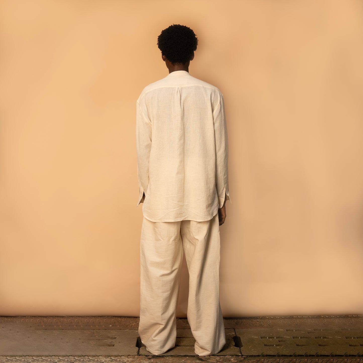 Relaxed Long Sleeve Shirt - Ivory