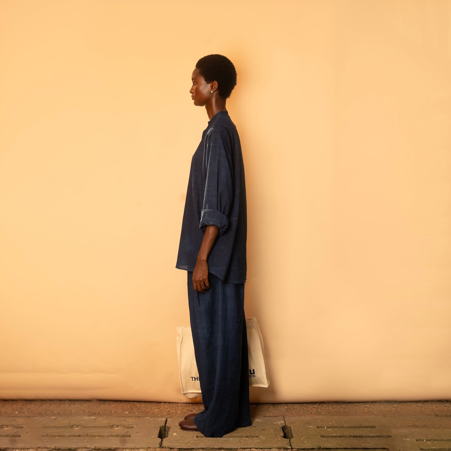 Relaxed Long Sleeve Shirt - Indigo