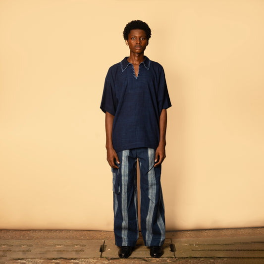 Baggy Cargo Trousers - Zebra