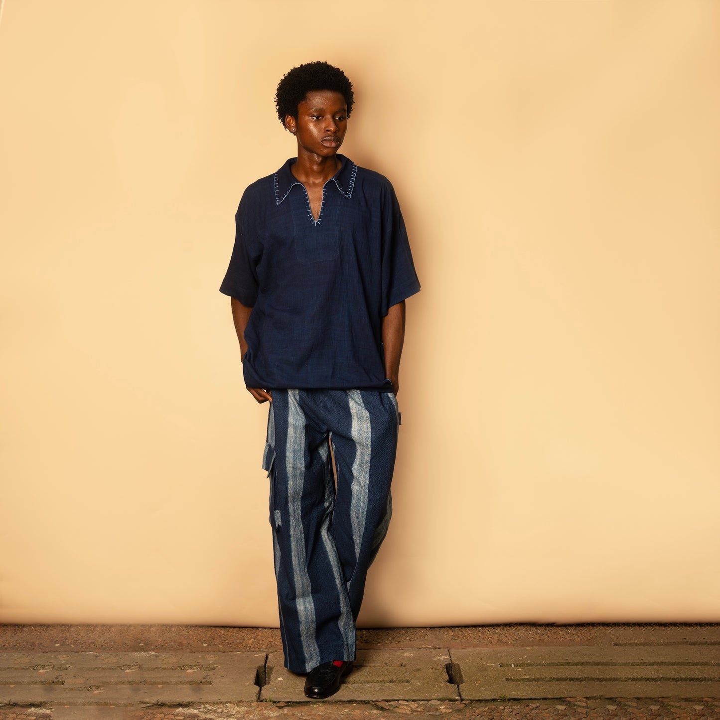 Short Sleeve Tunic - Indigo