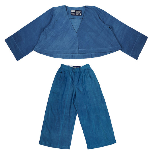 Flare Lounge Trousers Set - Sky Blue