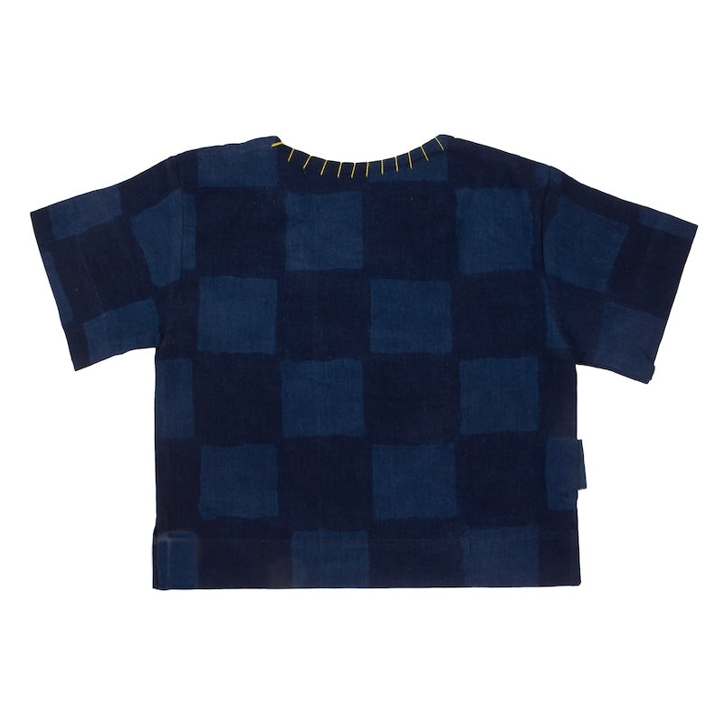 Elephant Patch Minis Tee- Checkerboard