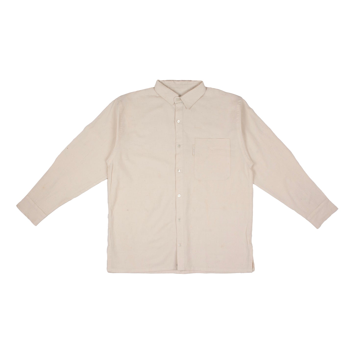 Collared Long Sleeve Shirt - Ivory