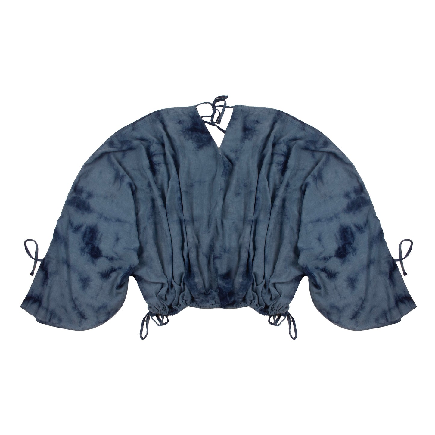 Draped Dress - Light Blue Cloud