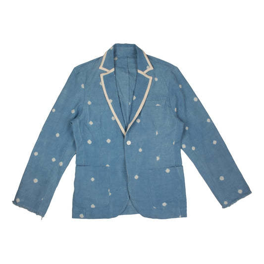 Ajasa Blazer - Sky Blue Polka Dot