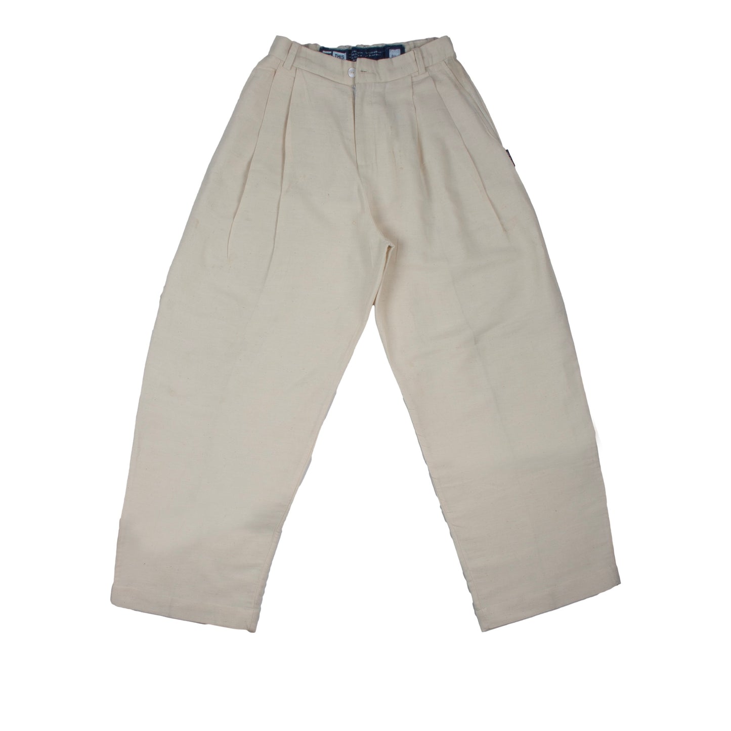 Uniform wear Loose Tailored Trousers - Ivory