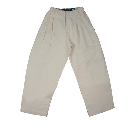 Uniform wear Loose Tailored Trousers - Ivory