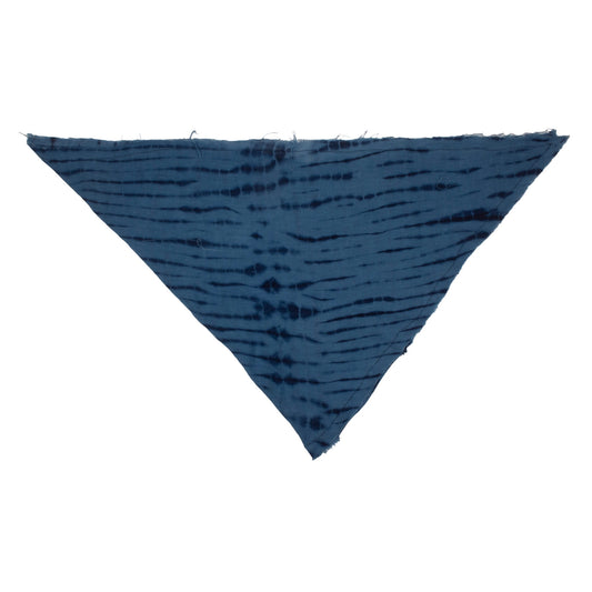 Ajasa Tri-Foulard - Indigo Block Stripe