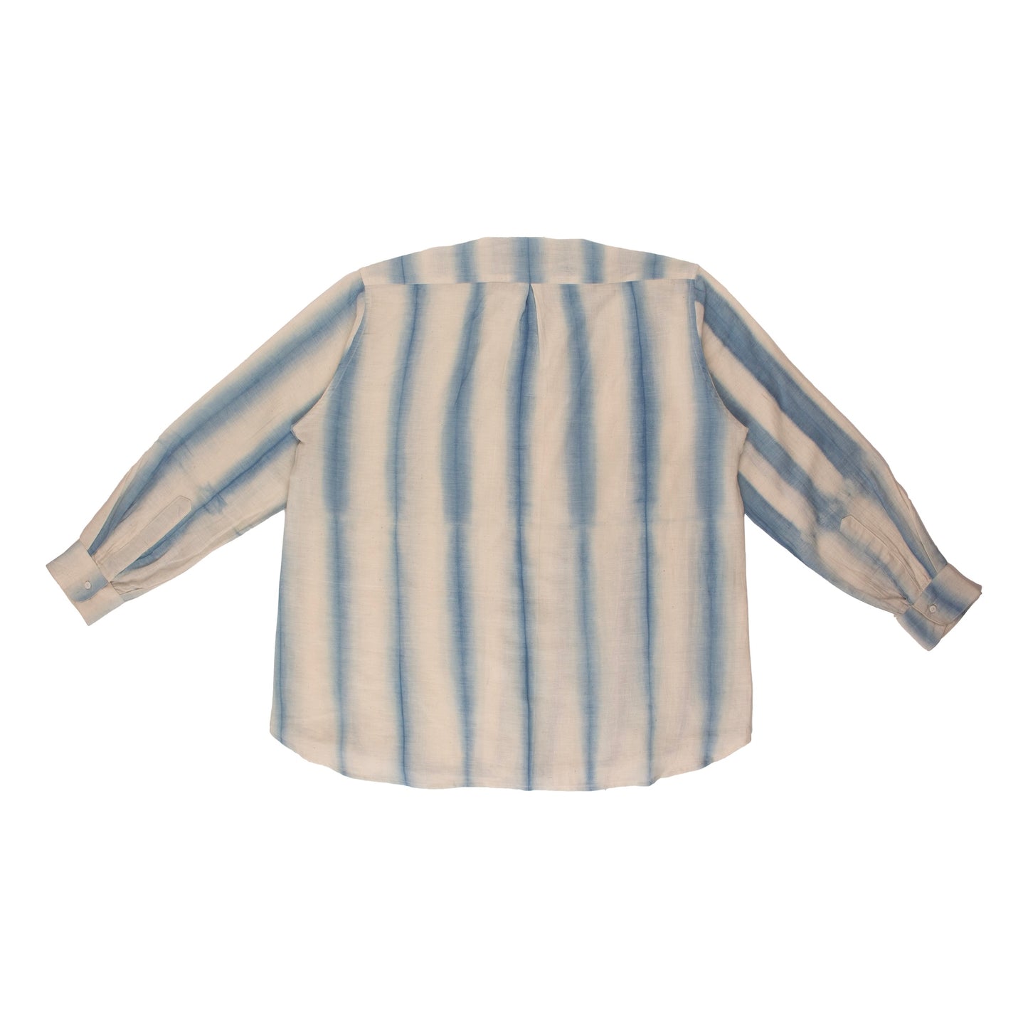 Relaxed Long Sleeve Shirt - Light Blue Striped