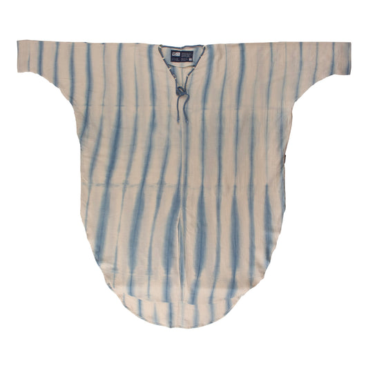 Kaftan Dress - Light Blue Striped