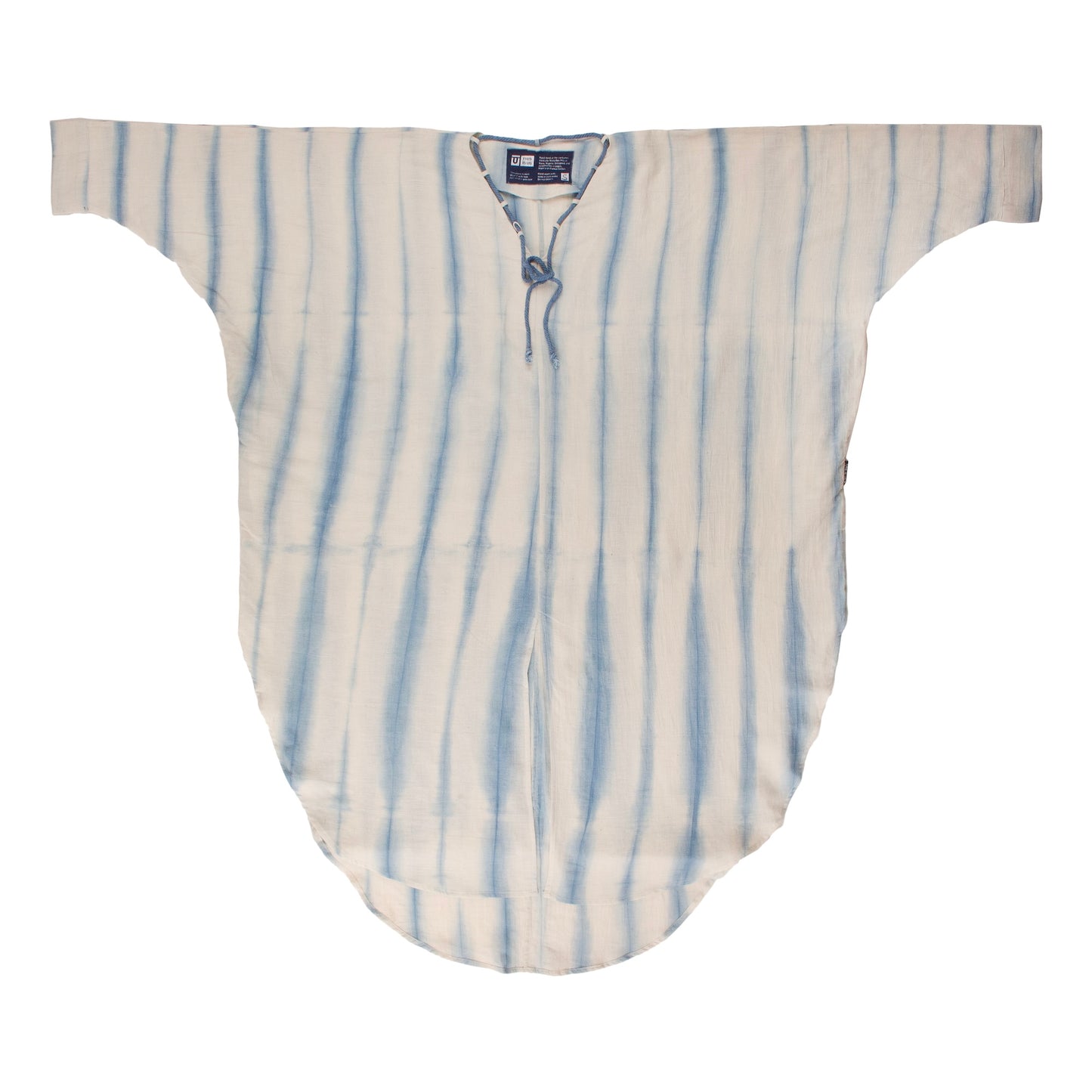 Kaftan Dress - Light Blue Striped