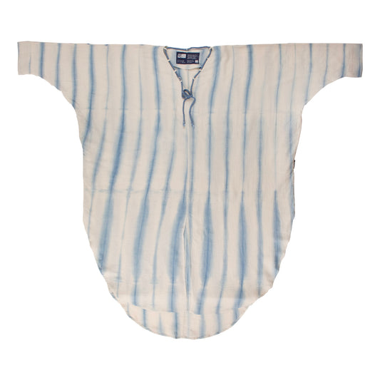 Kaftan Dress - Light Blue Striped