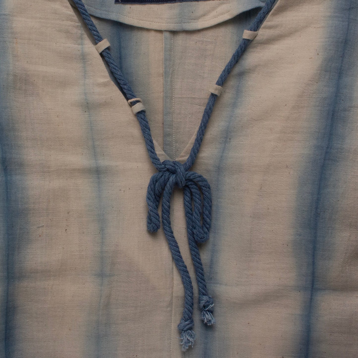 Kaftan Dress - Light Blue Striped