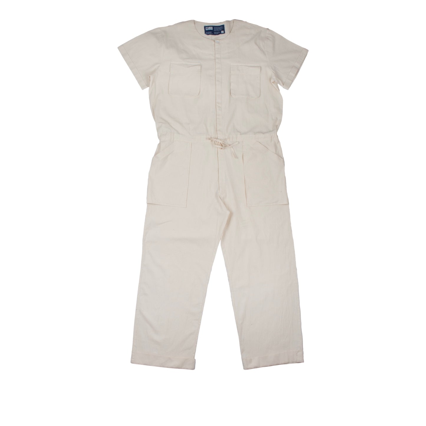 Short Sleeve Jumpsuit - Ivory