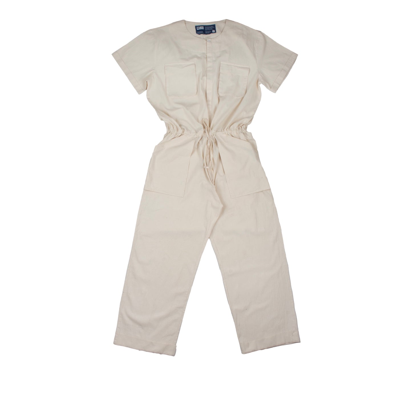 Short Sleeve Jumpsuit - Ivory