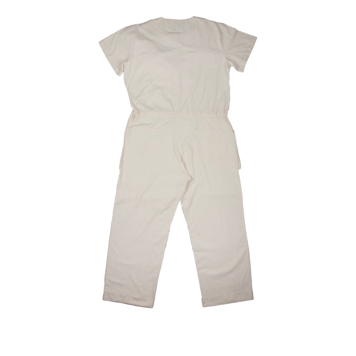 Short Sleeve Jumpsuit - Ivory