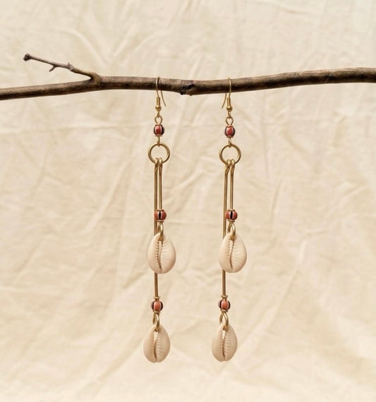 Amani Cowry Earrings