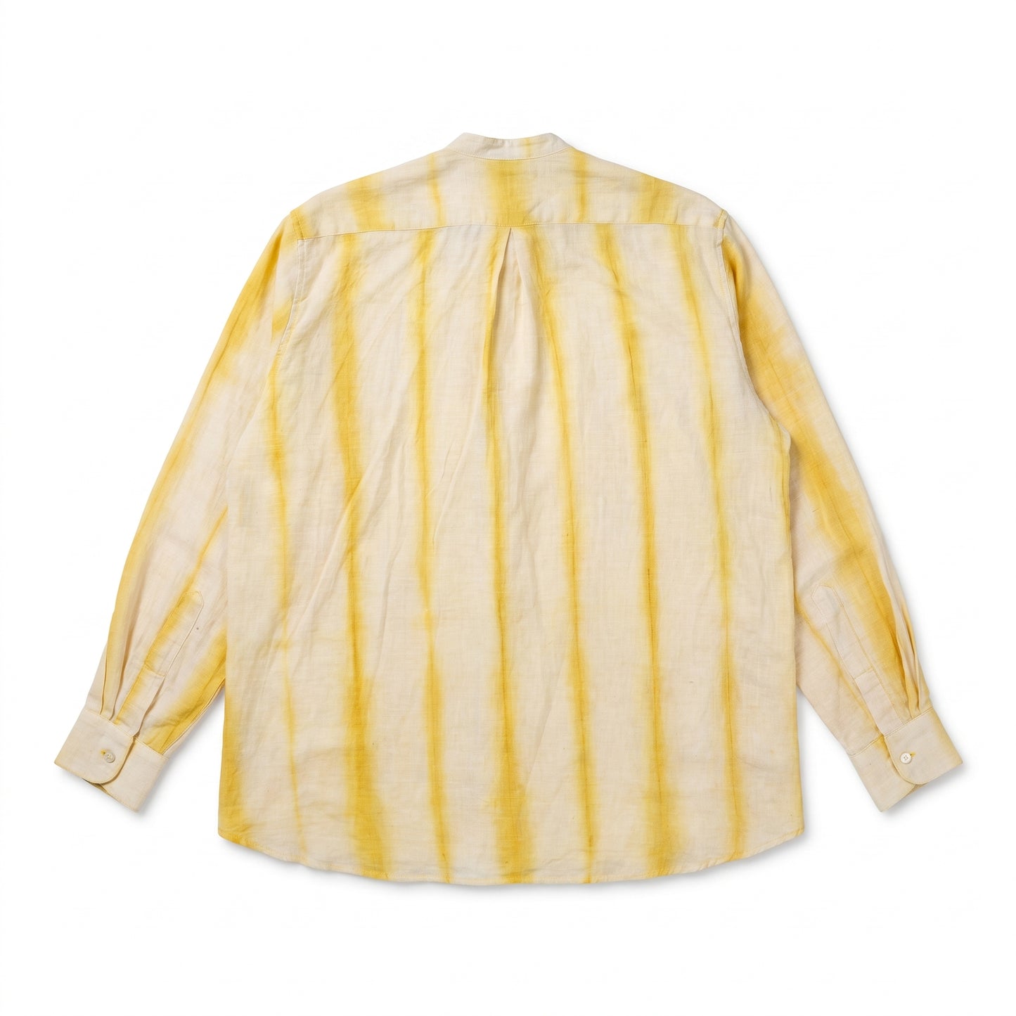 Relaxed Long Sleeve Shirt - Yellow Striped