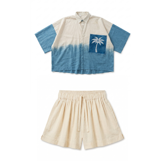 Boxy Lounge Shorts Set - Hankaka